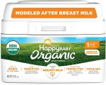 Happy Baby Organics Infant Formula, Milk Based Powder with Iron Stage 1, 21 Ounce (Pack of 1) packaging may vary